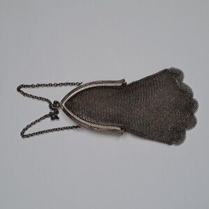 Circa 1890 Silver Finger Purse